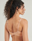 Sujetador balconette DIM DAILY MICRO FOUL con aros, color beige, para mujer - 4