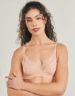 Sujetador balconette DIM DAILY MICRO FOUL con aros, color beige, para mujer - 5