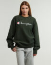 Felpe Champion CREWNECK SWEATSHIRT Verde - Felpe Abbigliamento Donna - 5