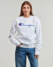 Felpe Champion CREWNECK SWEATSHIRT Bianco - Felpe Abbigliamento Donna - 5