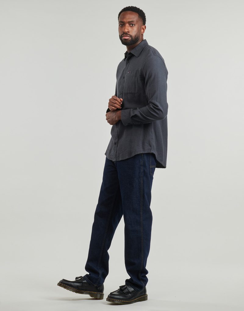 Chemise en flanelle Tommy Jeans TJM REG &agrave; manches longues, grise, pour homme - 3