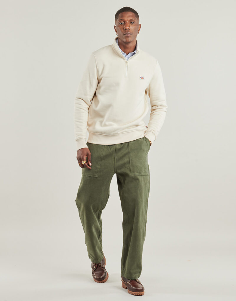 Dickies OAKPORT QUARTER ZIP Sweatshirt Weiß Herren Sweatshirts - 2