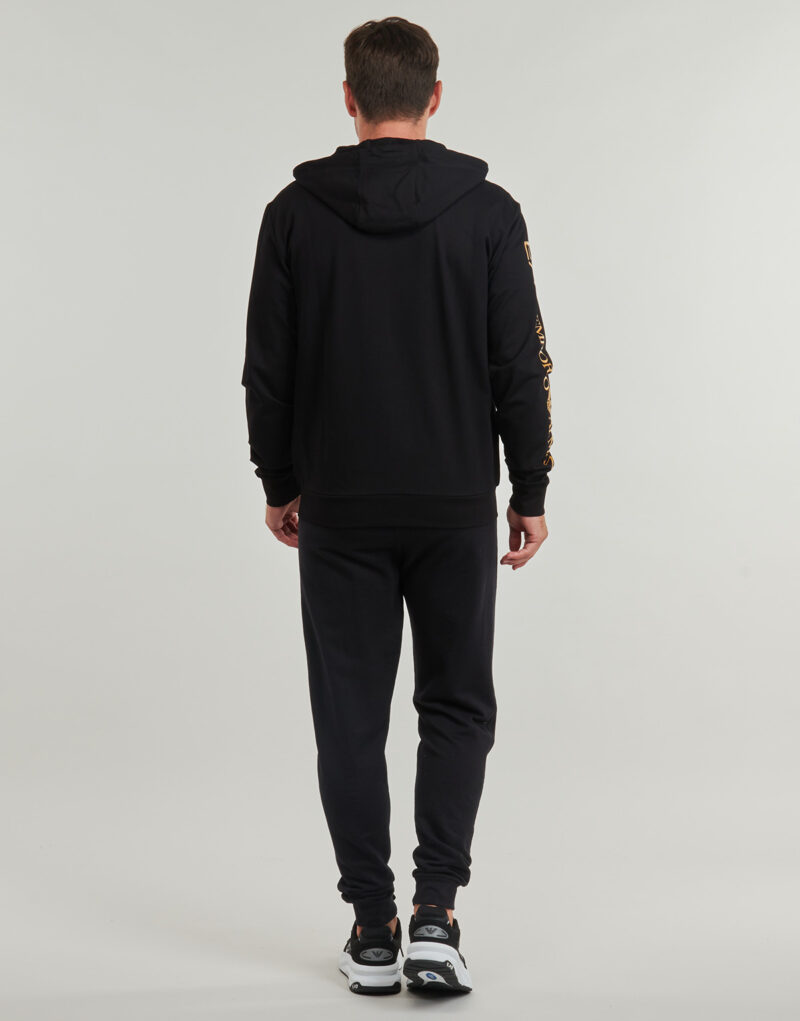 Emporio Armani EA7 TRAIN LOGO SERIES M HOODIE FZ EXTENDED LOGO CC - TRAIN LOGO SERI Schwarz Kapuzenpullover Herren - 4