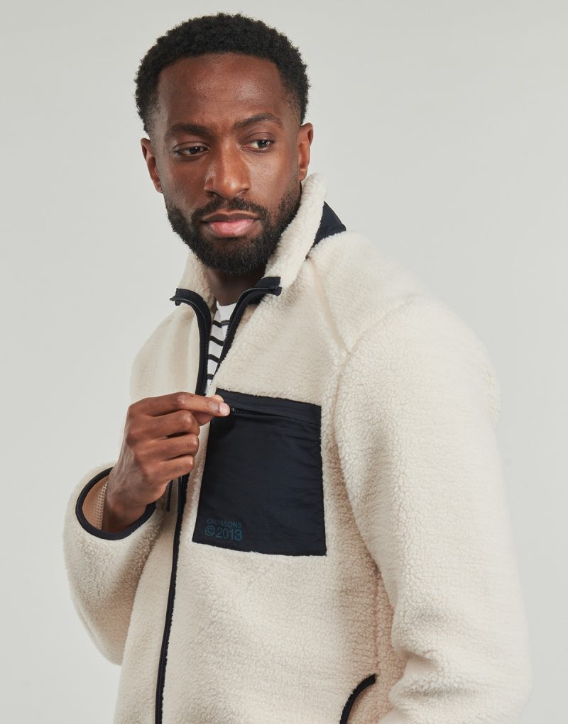 Only & Sons ONSDALLAS SHERPA Beige Sweatshirt Men - 5
