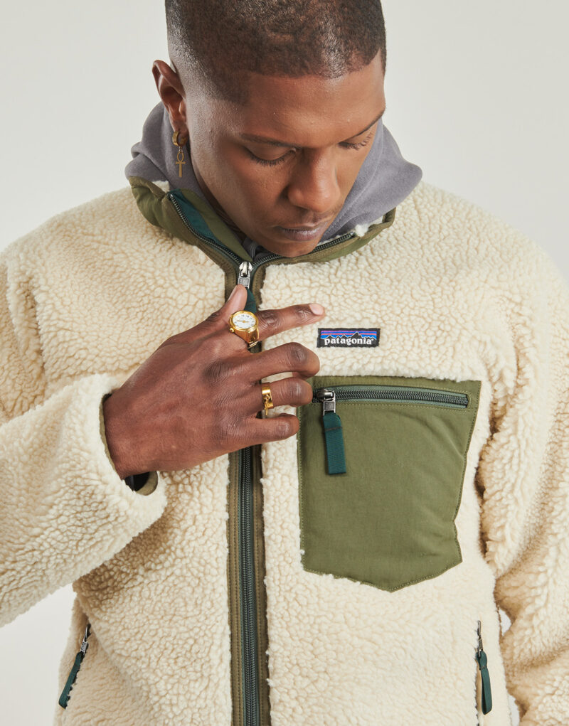 Patagonia M'S CLASSIC RETRO-X JKT Beige Sweatshirt Herren - 5