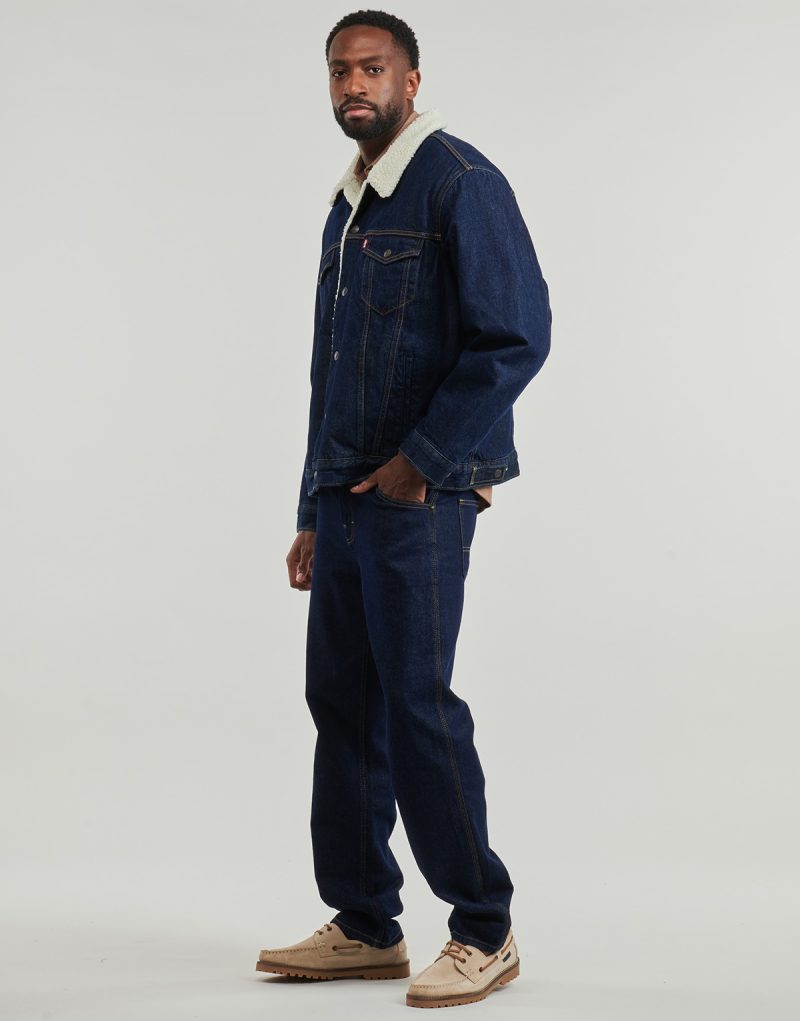 Giacca in jeans Levis TYPE 3 SHERPA TRUCKER Marine Giacche in jeans Uomo - 3