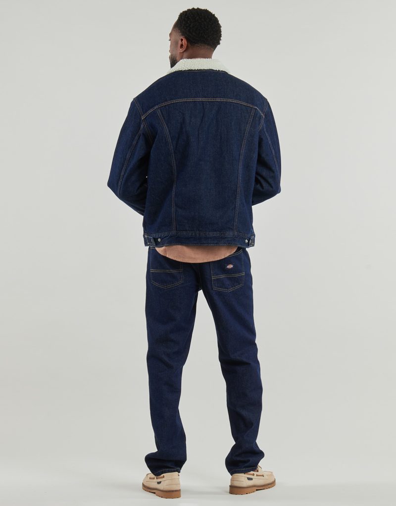 Giacca in jeans Levis TYPE 3 SHERPA TRUCKER Marine Giacche in jeans Uomo - 4