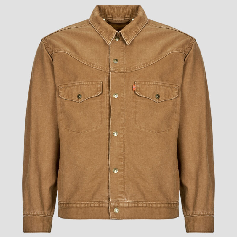 Jeansjacke Levis WESTERN SHORTHORN TRK Braune Herren-Jeansjacken - 1