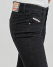 Jeans Bootcut Diesel 1969 D-EBBEY Nero Jeans Bootcut Donna - 5