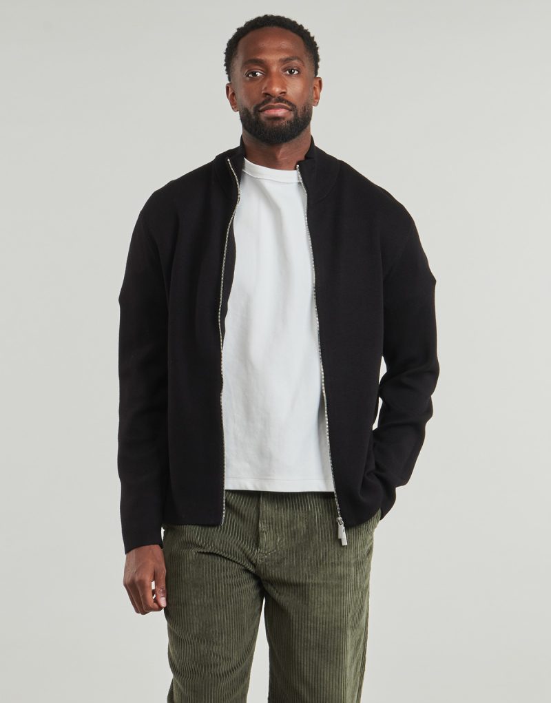 Maglione Selected SLHTELLERFN RELAXED FZ Nero Maglioni Uomo - 2