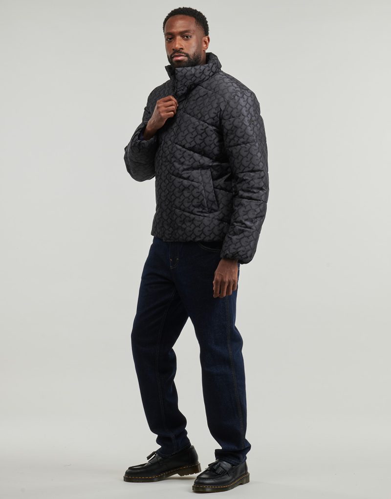 Doudoune Guess G CHAIN ​​​​PUFFA JACKET Doudounes Homme Marine - 3