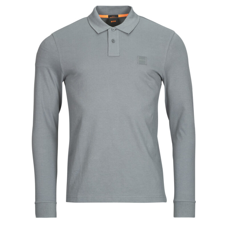 Polo maniche lunghe  BOSS  Passerby  Grigio -  Polo maniche lunghe Uomo - 1