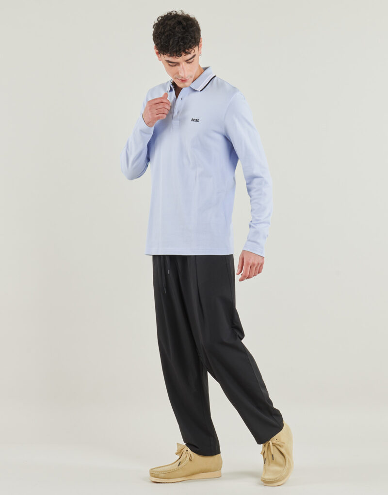 Polo maniche lunghe  BOSS  Plisy  Blu -  Polo maniche lunghe Uomo - 3