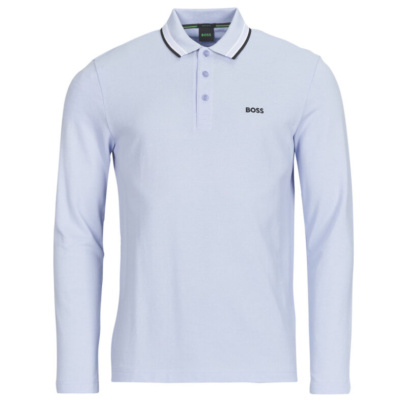 Polo maniche lunghe  BOSS  Plisy  Blu -  Polo maniche lunghe Uomo - 1