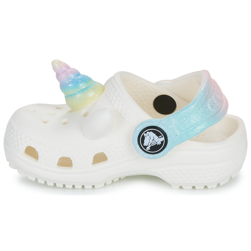 Crocs Classic IAM Rainbow UnicornCgT Beige Sabots Enfant - 4