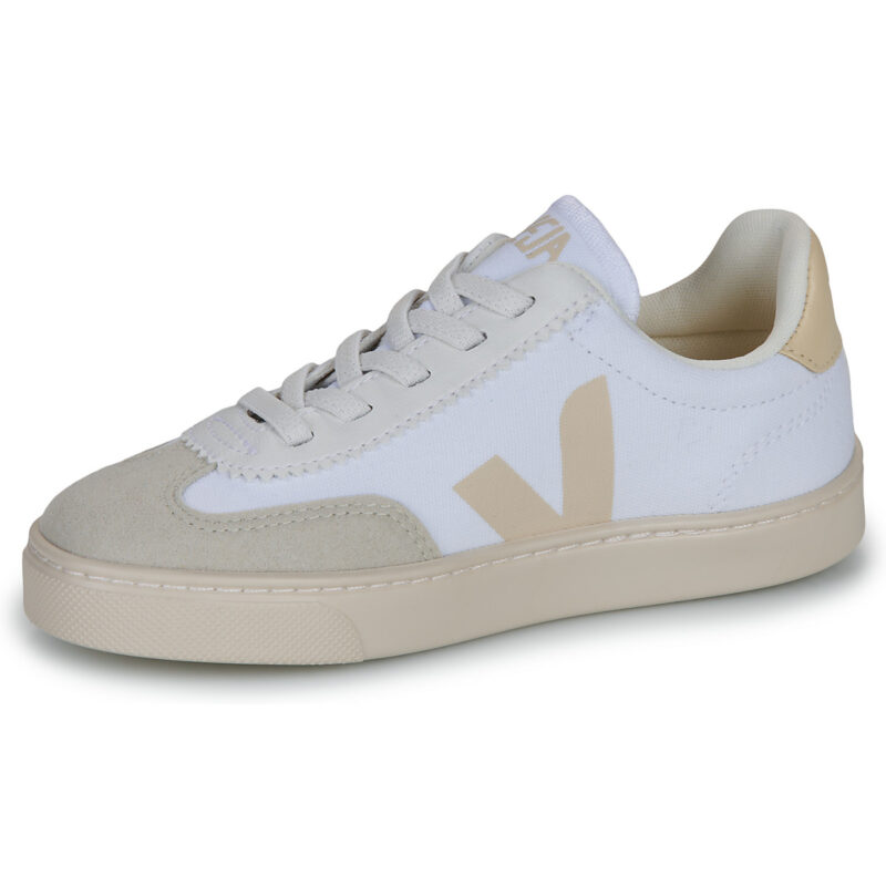 Veja Kleine wei&szlig;e Volleyball-Sneaker f&uuml;r Kinder - Gr&ouml;&szlig;e 4