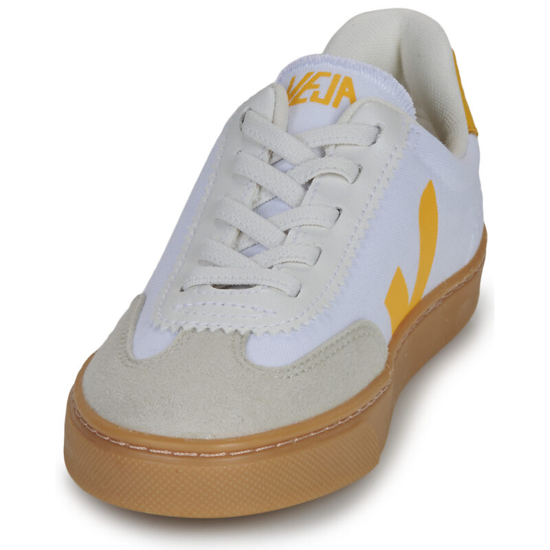 Veja Kleine wei&szlig;e Volleyball-Sneaker f&uuml;r Kinder - Gr&ouml;&szlig;e 3