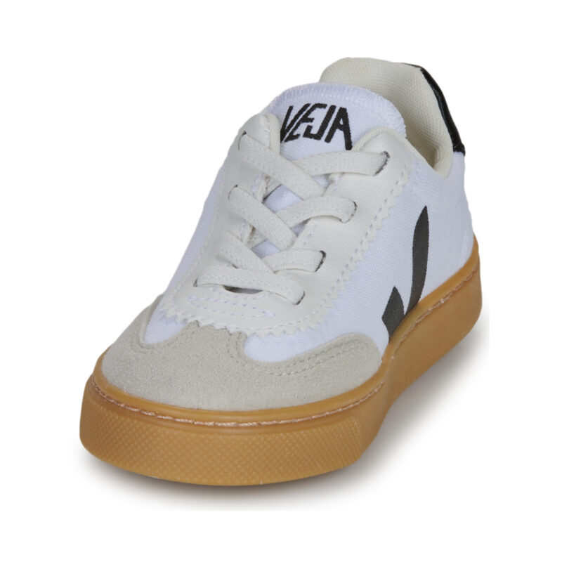 Veja Kleine wei&szlig;e Volleyball-Sneaker f&uuml;r Kinder - Gr&ouml;&szlig;e 3