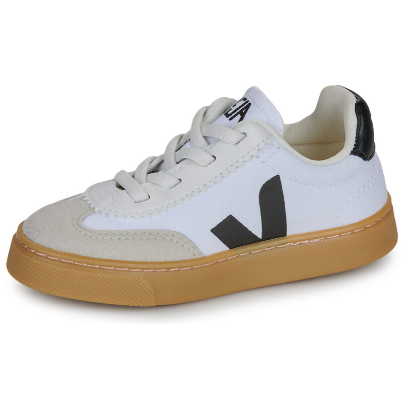 Veja Kleine wei&szlig;e Volleyball-Sneaker f&uuml;r Kinder - Gr&ouml;&szlig;e 4