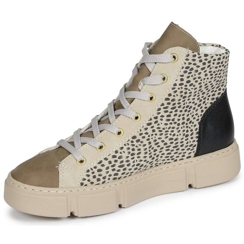 Rieker N5931-62 Beige Sneakers alte Donna - 4
