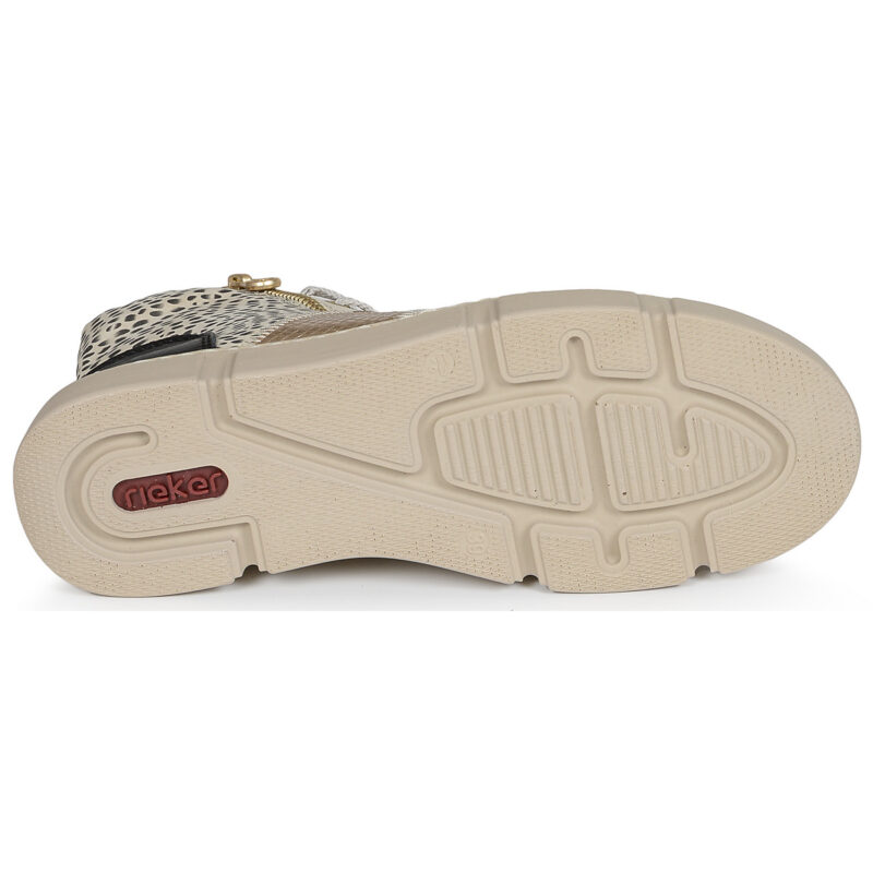 Rieker N5931-62 Beige Sneakers alte Donna - 7