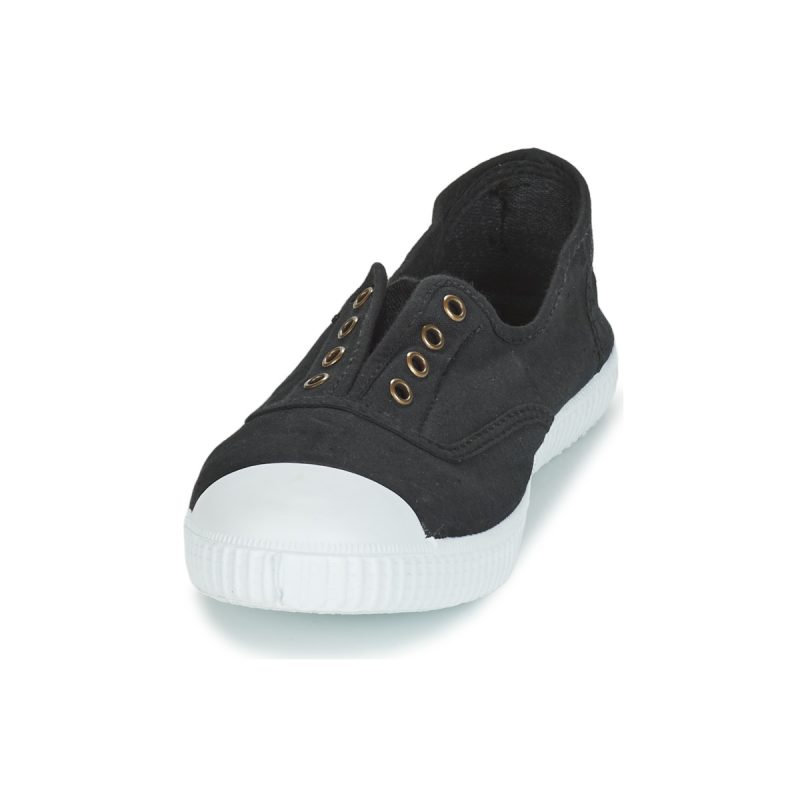 Victoria INGLESA ELASTIC TINTADA Black Low Sneakers Women - 3