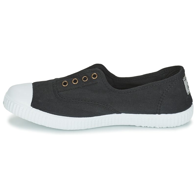 Victoria INGLESA ELASTIC TINTADA Black Low Sneakers Women - 4