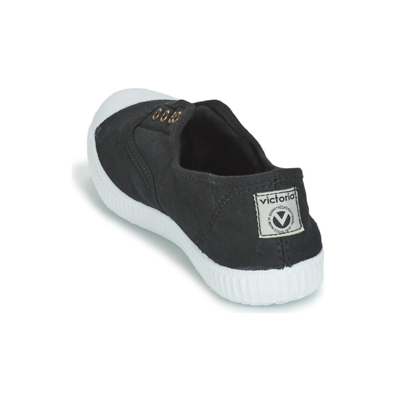 Victoria INGLESA ELASTIC TINTADA Black Low Sneakers Women - 5