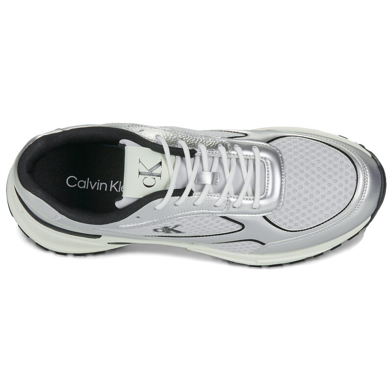 Calvin Klein Jeans HIKE RUNNER LACEUP MESH MIX MET Grigio Sneakers Uomo - 6