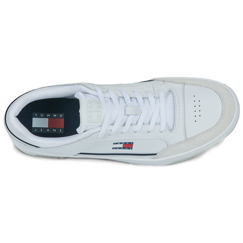 Tommy Jeans TJM CUPSOLE LEATHER Blanc Baskets Homme - 6