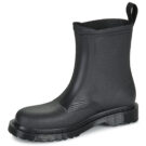 Dr. Martens 1460 Rain Pull On Boot Black PVC Nero Stivali da pioggia Uomo - 4