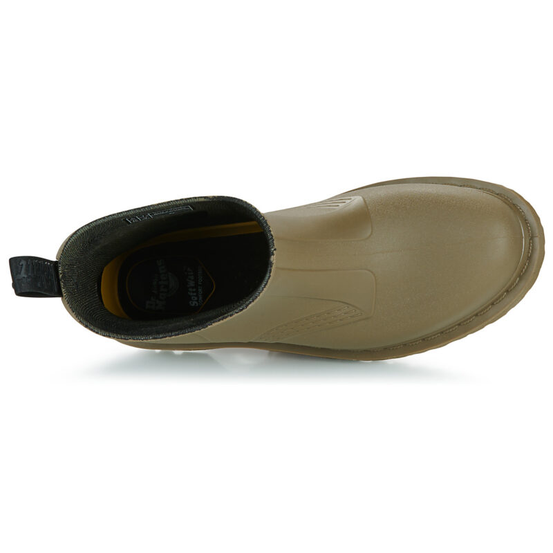 Dr. Martens 1460 Rain Pull On Boot DMs Olive PVC Kaki Stivali da pioggia Uomo - 6