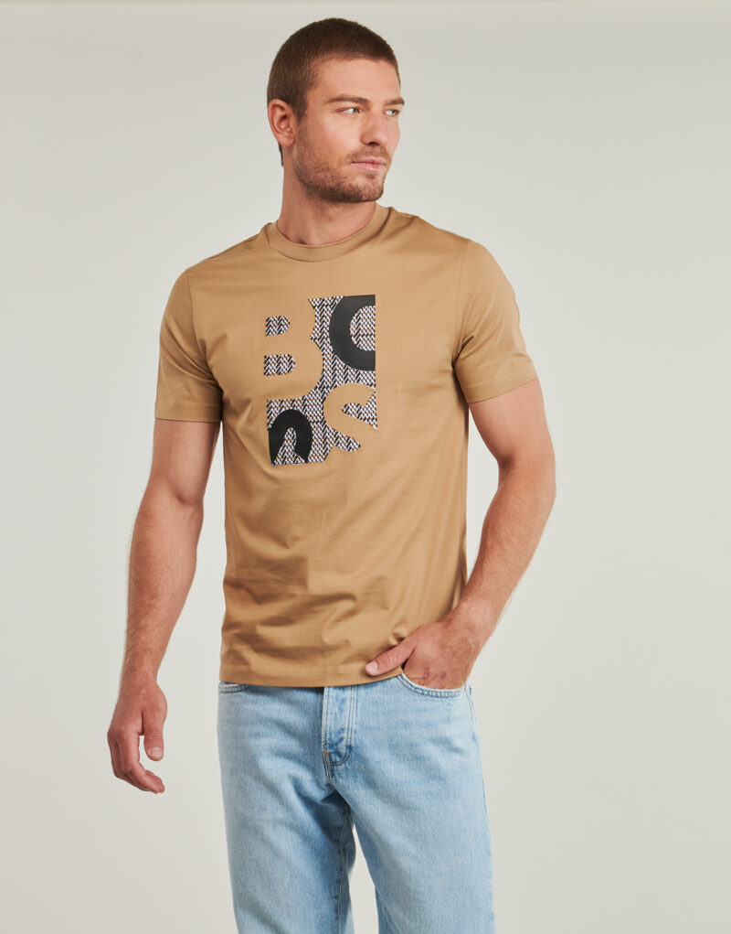 T-shirt BOSS H-Thompson 655 Beige - T-shirt maniche corte Uomo - 2