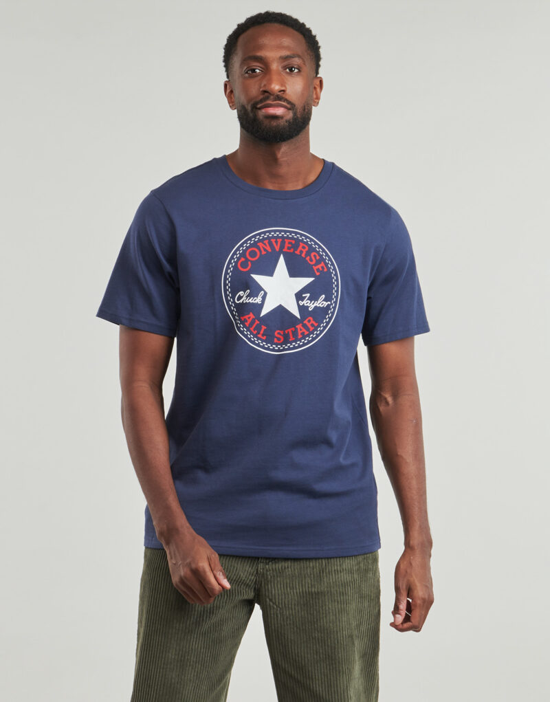 T-shirt Converse CHUCK PATCH TEE Blu T-shirt maniche corte Uomo - 2