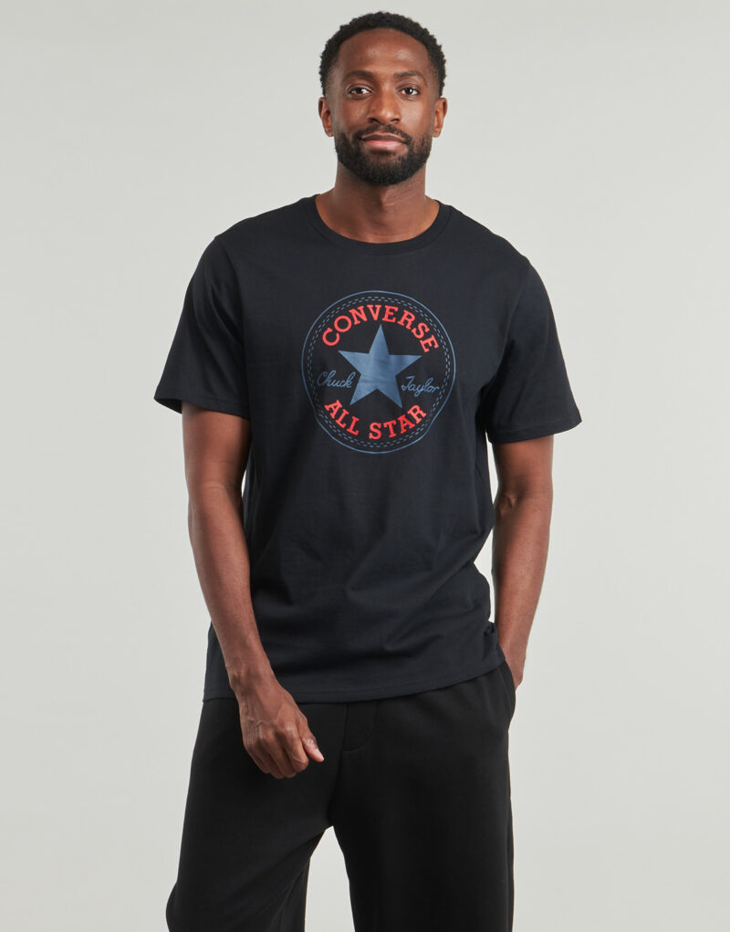 T-shirt  Converse  CHUCK PATCH TEE  Nero -  T-shirt maniche corte Uomo - 2