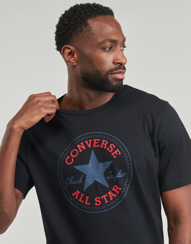 T-shirt  Converse  CHUCK PATCH TEE  Nero -  T-shirt maniche corte Uomo - 5
