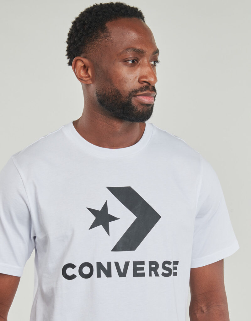 T-shirt Converse STANDARD FIT CENTER FRONT LARGE LOGO STAR CHEVRON TEE Bianco T-shirt maniche corte Uomo - 5