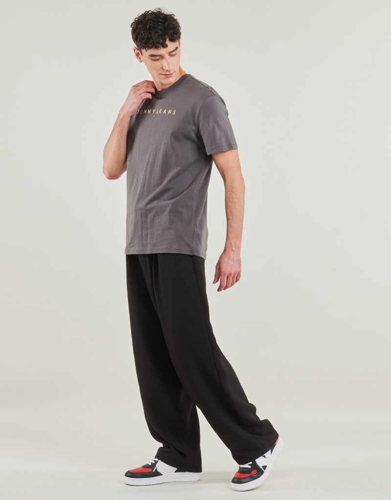 T-shirt Tommy Jeans TJM REG LINEAR LOGO TEE EXT Grigio T-shirt maniche corte Uomo - 3