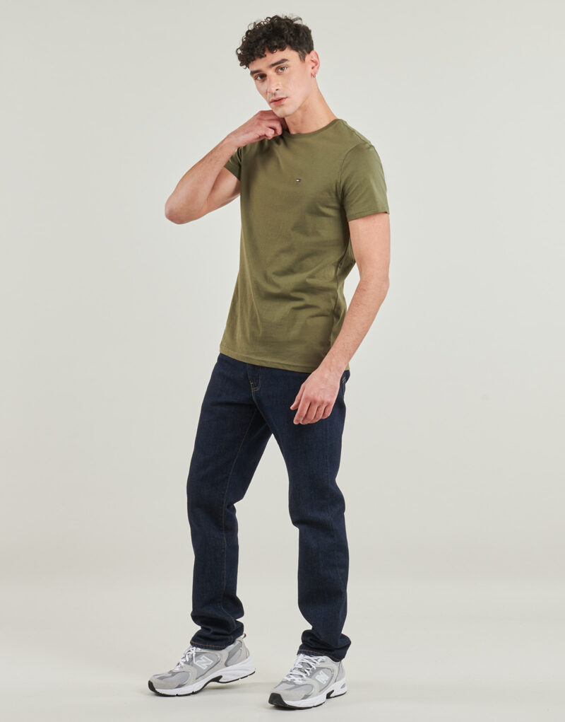 T-shirt Tommy Jeans TJM XSLIM JERSEY TEE EXT Kaki T-shirt maniche corte Uomo - 3