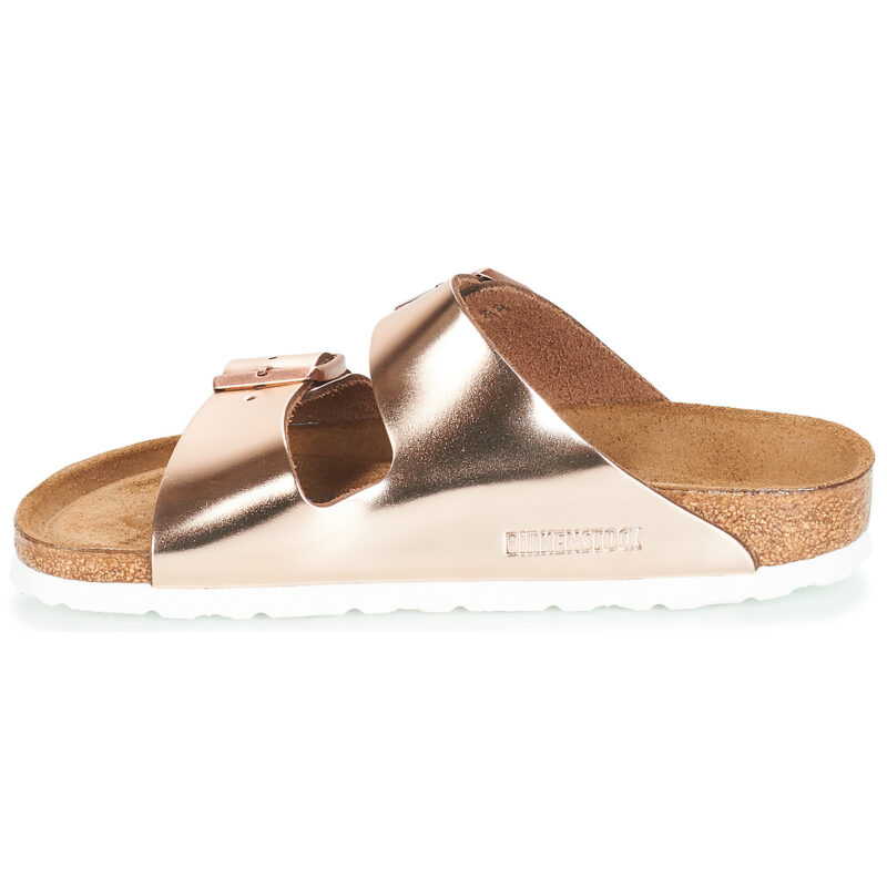BIRKENSTOCK Arizona Soft Footbed Stretto Oro Ciabatte Donna - 4