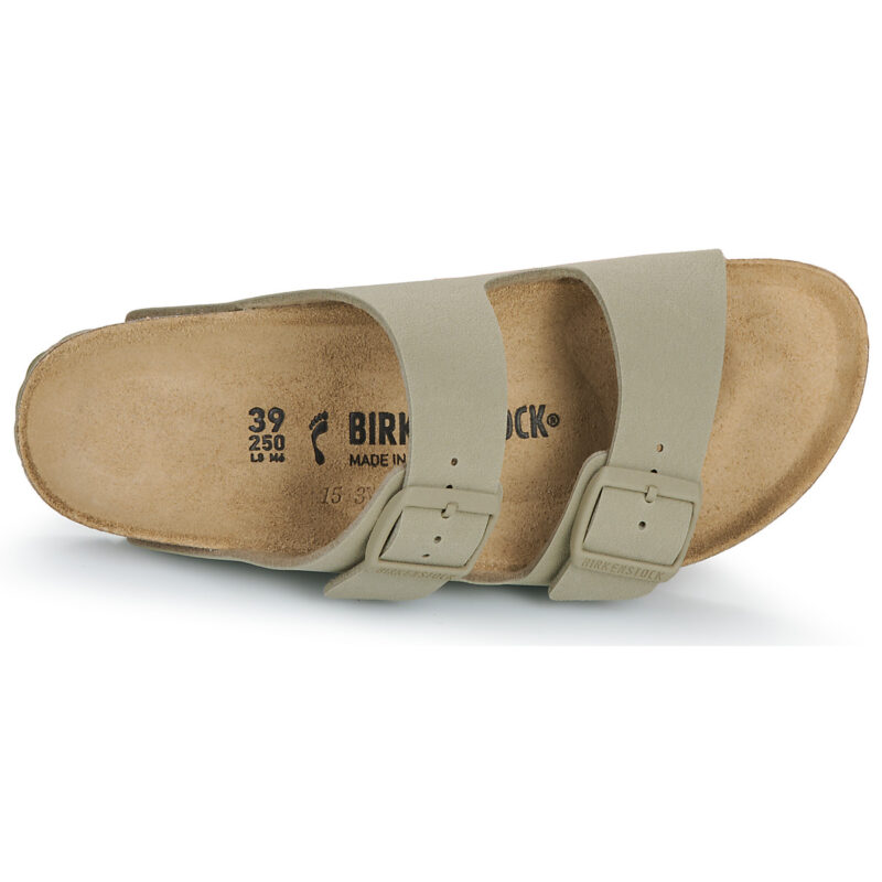 BIRKENSTOCK Arizona Birko-flor / Khaki / Stretto Kaki Ciabatta Donna - 6