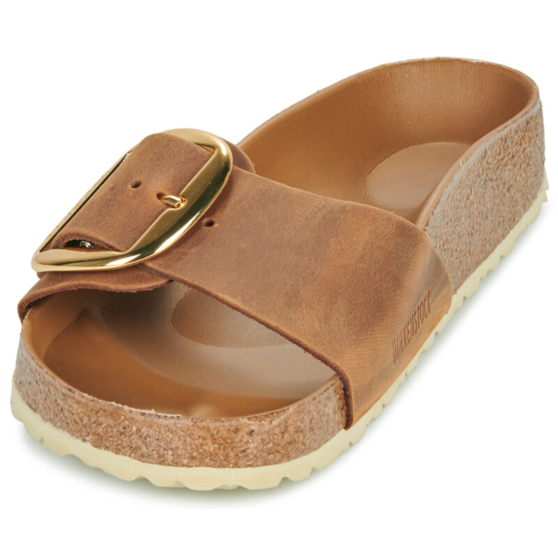 BIRKENSTOCK Madrid Big Buckle Oiled / Pelle / Cognac / Regular Marrone Ciabatta Donna - 3