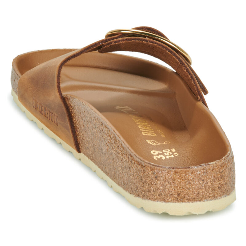 BIRKENSTOCK Madrid Big Buckle Oiled / Pelle / Cognac / Regular Marrone Ciabatta Donna - 5