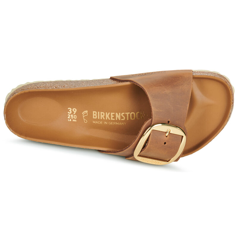 BIRKENSTOCK Madrid Big Buckle Oiled / Pelle / Cognac / Regular Marrone Ciabatta Donna - 6