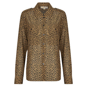 Camicia MICHAEL Michael Kors CHEETAH BTN DOWN BLS Marrone Camicie Donna