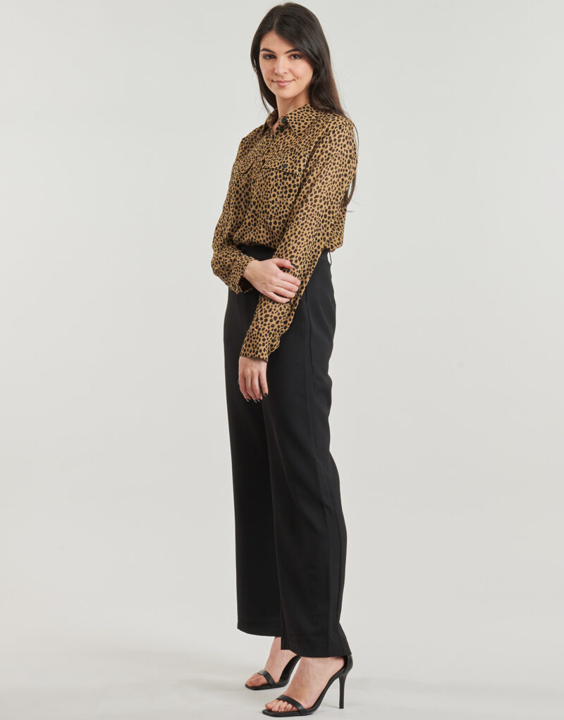 Shirt MICHAEL Michael Kors CHEETAH BTN DOWN BLS Brown Women's Shirts - 3