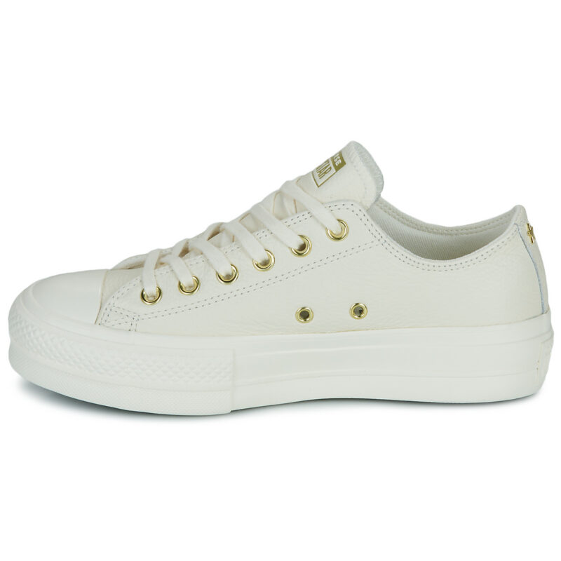 Converse CHUCK TAYLOR ALL STAR LIFT PLATFORM GOLD Bianco Sneakers basse Donna - 4
