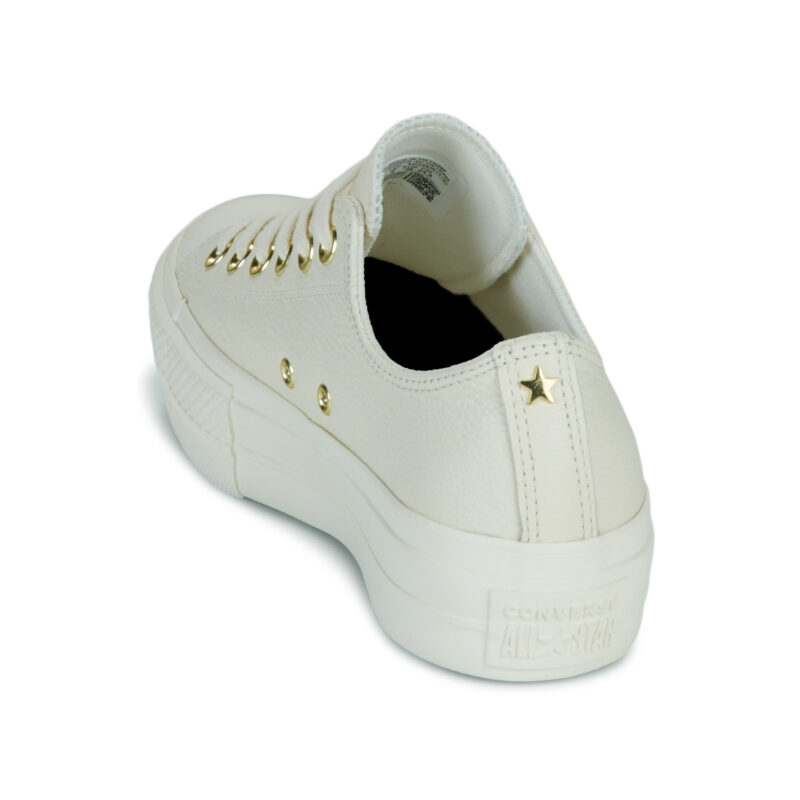 Converse CHUCK TAYLOR ALL STAR LIFT PLATFORM GOLD Bianco Sneakers basse Donna - 5