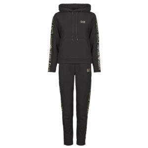 Tuta  Emporio Armani EA7  TRAIN TRACKSUIT W HO RN CH EXTENDED LOGO BR - TRAIN TRACKSUIT W  Nero -   Tuta Donna