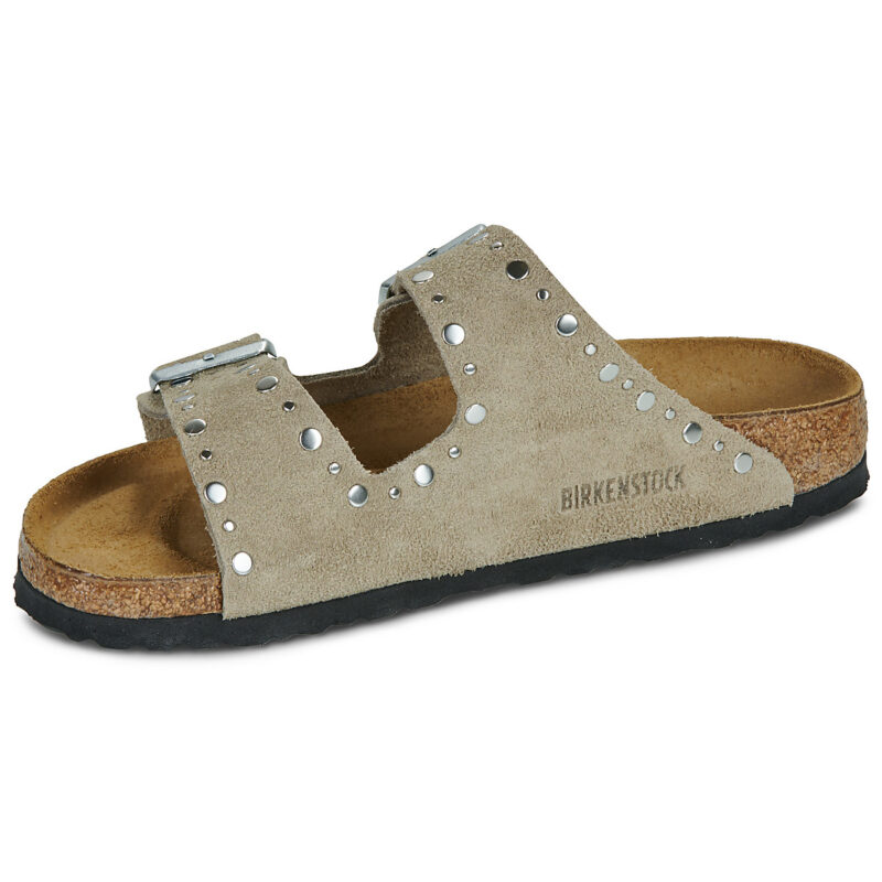 BIRKENSTOCK Arizona Rivet Suede / Taupe / Stretto Beige Ciabatta Donna - 4